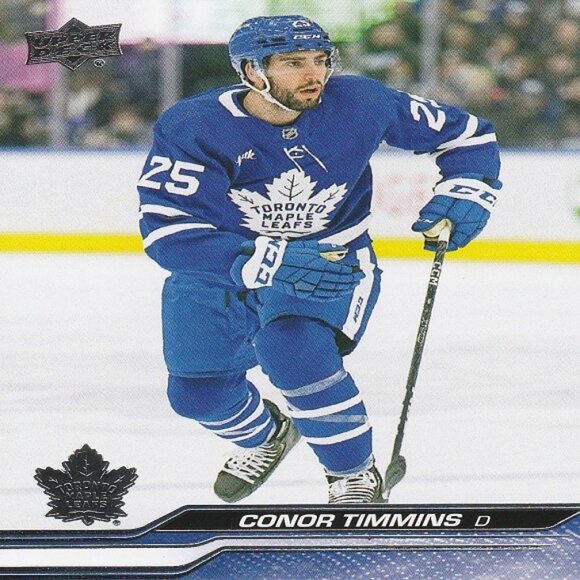 Conor Timmins (Leafs) 2023/2024 Upper Deck Series 1 Hockey Card - Number 173 - Picture 1 of 2
